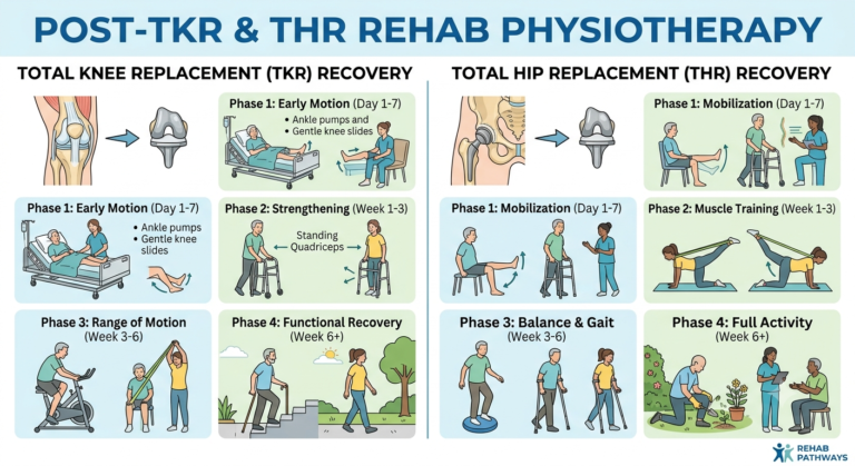 Post-TKR & THR Rehab Physiotherapy Post-TKR & THR Rehab Physiotherapy