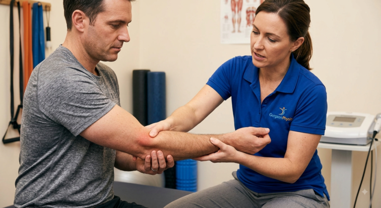 Tennis Elbow Physiotherapy Treatment In Gurgaon Tennis Elbow Physiotherapy Treatment In Gurgaon