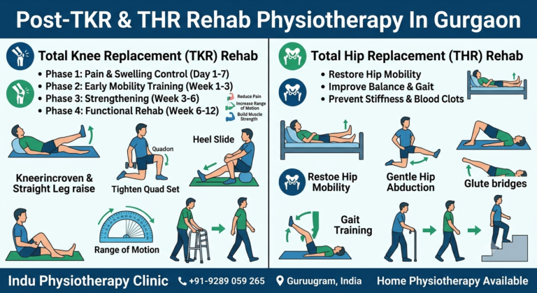 Post-TKR & THR Rehab Physiotherapy In Gurgaon